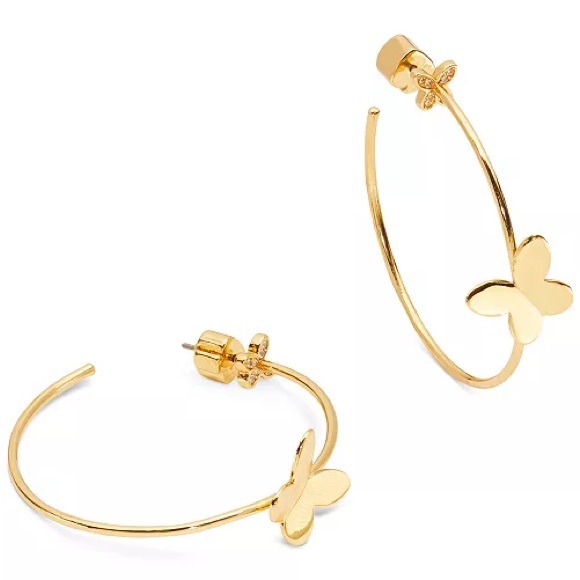 kate spade Accessories - Kate Spade Gold Butterfly Earrings